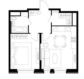 Apartment Sale, 46.1平方米 at Pervyi Moskovskiy, ulitsa Bianki, 1, Moskovskiy, Moscow, Russia #2