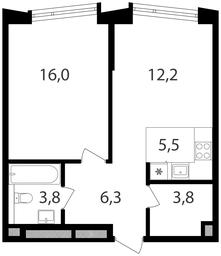 1-BD Apartment Sale, 47.6平方米 at Petrovskiy Park II, Stary Petrovsko-Razumovsky Drive, 1/23, Moscow, Russia #2 1-BD Apartment Sale, 47.6平方米 at Petrovskiy Park II, Stary Petrovsko-Razumovsky Drive, 1/23, Moscow, Russia #2