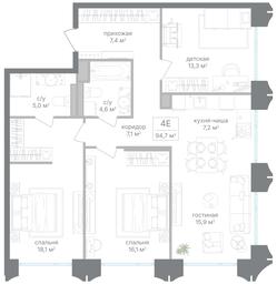 3-BD Apartment Sale, 94.7平方米 at Petrovskiy Park II, Stary Petrovsko-Razumovsky Drive, 1/23, Moscow, Russia #3 3-BD Apartment Sale, 94.7平方米 at Petrovskiy Park II, Stary Petrovsko-Razumovsky Drive, 1/23, Moscow, Russia #3