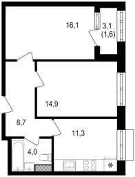 2-BD Apartment Sale, 56.8 sq. m. at Mikhalkovskiy, Mikhalkovskaya Street, 48, Moscow, Russia #2 2-BD Apartment Sale, 56.8 sq. m. at Mikhalkovskiy, Mikhalkovskaya Street, 48, Moscow, Russia #2