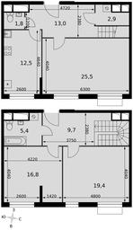 3-BD Apartment Sale, 107 sq. m. at Rimskiy, Rimskiy proyezd, 1, Settlement of Razvilka, Leninskiy City District, Moscow Region, Russia #4