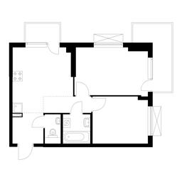 2-BD Apartment Sale, 55.3 sq. m. at Bolshaya Akademicheskaya 85, 3rd Nizhnelikhoborsky Drive, 1с16, Moscow, Russia #3