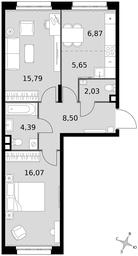 3-BD Apartment Sale, 59.3平方米 at Dvizhenie. Govorovo, Центральная улица, 47, деревня Говорово, поселение Московский, Москва, Россия #3 3-BD Apartment Sale, 59.3平方米 at Dvizhenie. Govorovo, Центральная улица, 47, деревня Говорово, поселение Московский, Москва, Россия #3