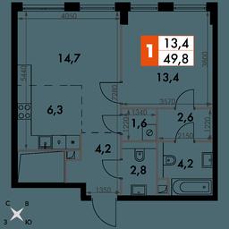 2-BD Apartment Sale, 49.8平方米 at Sydney City, Shenogina Street, 2, Moscow, Russia #2 2-BD Apartment Sale, 49.8平方米 at Sydney City, Shenogina Street, 2, Moscow, Russia #2