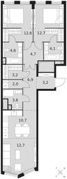 3-BD Apartment Sale, 81平方米 at Sydney City, Shenogina Street, 2, Moscow, Russia #3 3-BD Apartment Sale, 81平方米 at Sydney City, Shenogina Street, 2, Moscow, Russia #3
