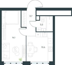 Apartment Sale, 33.6 sq. m. at Level Yzhnoportovaya, Yuzhnoportovaya Street, 28Ас17, Moscow, Russia #2 Apartment Sale, 33.6 sq. m. at Level Yzhnoportovaya, Yuzhnoportovaya Street, 28Ас17, Moscow, Russia #2
