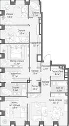 3-BD Apartment Sale, 165.2 sq. m. at Life Time, Sergeya Makeyeva Street, вл11/9с1-10, Moscow, Russia #4