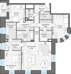 3-BD Apartment Sale, 170.9 sq. m. at Chistye Prudy, Potapovsky Lane, 5с4, Moscow, Russia #2