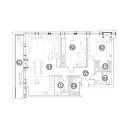 2-BD Apartment Sale, 98.7 sq. m. at Emotion, 2nd Silikatny Drive, 8, Moscow, Russia #3 2-BD Apartment Sale, 98.7 sq. m. at Emotion, 2nd Silikatny Drive, 8, Moscow, Russia #3