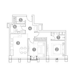 1-BD Apartment Sale, 62.3 sq. m. at Emotion, 2nd Silikatny Drive, 8, Moscow, Russia #2 1-BD Apartment Sale, 62.3 sq. m. at Emotion, 2nd Silikatny Drive, 8, Moscow, Russia #2