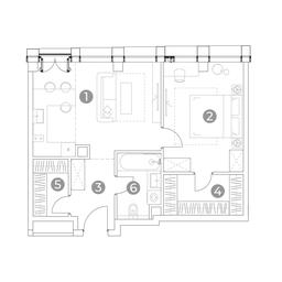 1-BD Apartment Sale, 56 sq. m. at Emotion, 2nd Silikatny Drive, 8, Moscow, Russia #2 1-BD Apartment Sale, 56 sq. m. at Emotion, 2nd Silikatny Drive, 8, Moscow, Russia #2