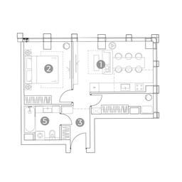 1-BD Apartment Sale, 45.6 sq. m. at Emotion, 2nd Silikatny Drive, 8, Moscow, Russia #2