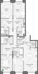 3-BD Apartment Sale, 163.6 sq. m. at Life Time, Sergeya Makeyeva Street, вл11/9с1-10, Moscow, Russia #4