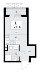 Apartment Sale, 21.4 sq. m. at Prokshino, Prokshino Residential Complex, Sosenskoye Settlement, Moscow, Russia #2 Apartment Sale, 21.4 sq. m. at Prokshino, Prokshino Residential Complex, Sosenskoye Settlement, Moscow, Russia #2