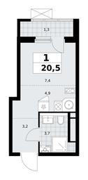 Apartment Sale, 20.5 sq. m. at Prokshino, Prokshino Residential Complex, Sosenskoye Settlement, Moscow, Russia #3 Apartment Sale, 20.5 sq. m. at Prokshino, Prokshino Residential Complex, Sosenskoye Settlement, Moscow, Russia #3