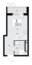Apartment Sale, 20.5 sq. m. at Prokshino, Prokshino Residential Complex, Sosenskoye Settlement, Moscow, Russia #2 Apartment Sale, 20.5 sq. m. at Prokshino, Prokshino Residential Complex, Sosenskoye Settlement, Moscow, Russia #2