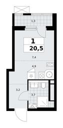Apartment Sale, 20.5 sq. m. at Prokshino, Prokshino Residential Complex, Sosenskoye Settlement, Moscow, Russia #3 Apartment Sale, 20.5 sq. m. at Prokshino, Prokshino Residential Complex, Sosenskoye Settlement, Moscow, Russia #3