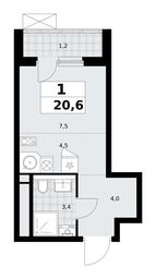 Apartment Sale, 20.6 sq. m. at Prokshino, Prokshino Residential Complex, Sosenskoye Settlement, Moscow, Russia #3 Apartment Sale, 20.6 sq. m. at Prokshino, Prokshino Residential Complex, Sosenskoye Settlement, Moscow, Russia #3