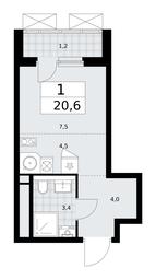 Apartment Sale, 20.6 sq. m. at Prokshino, Prokshino Residential Complex, Sosenskoye Settlement, Moscow, Russia #2 Apartment Sale, 20.6 sq. m. at Prokshino, Prokshino Residential Complex, Sosenskoye Settlement, Moscow, Russia #2