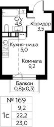 Apartment Sale, 23 sq. m. at Tsvetochnye Poliany, kvartal № 23, Filimonkovskoye Municipal Formation, Moscow, Russia #3 Apartment Sale, 23 sq. m. at Tsvetochnye Poliany, kvartal № 23, Filimonkovskoye Municipal Formation, Moscow, Russia #3