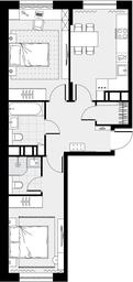 1-BD Apartment Sale, 56.7平方米 at Tsvetochnye Poliany, kvartal № 23, Filimonkovskoye Municipal Formation, Moscow, Russia #2 1-BD Apartment Sale, 56.7平方米 at Tsvetochnye Poliany, kvartal № 23, Filimonkovskoye Municipal Formation, Moscow, Russia #2