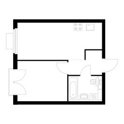 1-BD Apartment Sale, 34.3 sq. m. at Holland Park, Volokolamskoye Highway, 71/13к1, Moscow, Russia #3 1-BD Apartment Sale, 34.3 sq. m. at Holland Park, Volokolamskoye Highway, 71/13к1, Moscow, Russia #3