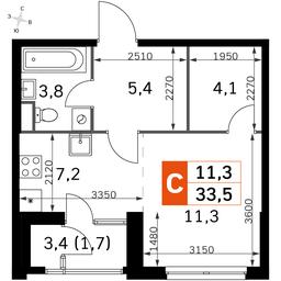 Apartment Sale, 33.5 sq. m. at Sky Garden, Stroitelny Drive, 9с6, Moscow, Russia #3 Apartment Sale, 33.5 sq. m. at Sky Garden, Stroitelny Drive, 9с6, Moscow, Russia #3