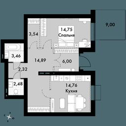 2-BD Apartment Sale, 63.9 sq. m. at Zhavoronki Club, zhiloy kompleks Akkord Smart-kvartal, Mitkino Village, Odintsovskiy City District, Moscow Region, Russia #3 2-BD Apartment Sale, 63.9 sq. m. at Zhavoronki Club, zhiloy kompleks Akkord Smart-kvartal, Mitkino Village, Odintsovskiy City District, Moscow Region, Russia #3