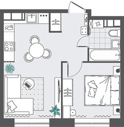 Продажа 1-комн. квартиры, 34,12 м² в ЖК «Квартал Румянцево», улица Адмирала Корнилова, с1, поселение Мосрентген, Москва, Россия #2