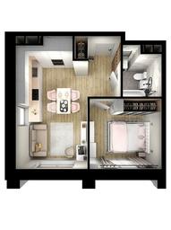 Продажа 1-комн. квартиры, 34,12 м² в ЖК «Квартал Румянцево», улица Адмирала Корнилова, с1, поселение Мосрентген, Москва, Россия #3