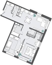 2-BD Apartment Sale, 68.27 sq. m. at Kvartal Rumyantsevo, ulitsa Admirala Kornilova, с1, Mosrentgen Settlement, Moscow, Russia #2 2-BD Apartment Sale, 68.27 sq. m. at Kvartal Rumyantsevo, ulitsa Admirala Kornilova, с1, Mosrentgen Settlement, Moscow, Russia #2