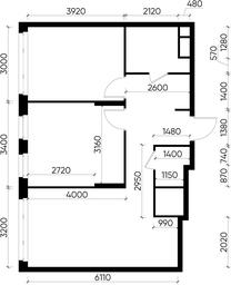 2-BD Apartment Sale, 58.8平方米 at Peredelkino Blizhnee, Korneya Chukovskogo Street, 1, Vnukovskoye Settlement, Moscow, Russia #3