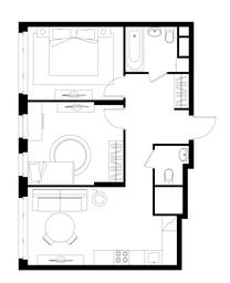 2-BD Apartment Sale, 58.8平方米 at Peredelkino Blizhnee, Korneya Chukovskogo Street, 1, Vnukovskoye Settlement, Moscow, Russia #2