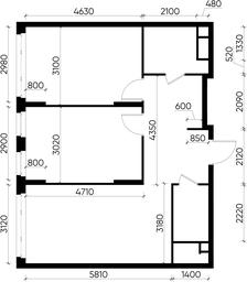 2-BD Apartment Sale, 63.7 sq. m. at Peredelkino Blizhnee, Korneya Chukovskogo Street, 1, Vnukovskoye Settlement, Moscow, Russia #3 2-BD Apartment Sale, 63.7 sq. m. at Peredelkino Blizhnee, Korneya Chukovskogo Street, 1, Vnukovskoye Settlement, Moscow, Russia #3
