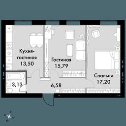 2-BD Apartment Sale, 56.4平方米 at Park Aprel, ulitsa Park Aprel, 1, Aprelevka, Naro-Fominskiy City District, Moscow Region, Russia #3 2-BD Apartment Sale, 56.4平方米 at Park Aprel, ulitsa Park Aprel, 1, Aprelevka, Naro-Fominskiy City District, Moscow Region, Russia #3