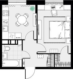 Apartment Sale, 35.3 sq. m. at Tsvetochnye Poliany, kvartal № 23, Filimonkovskoye Municipal Formation, Moscow, Russia #3 Apartment Sale, 35.3 sq. m. at Tsvetochnye Poliany, kvartal № 23, Filimonkovskoye Municipal Formation, Moscow, Russia #3