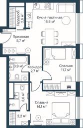 2-BD Apartment Sale, 65.6 sq. m. at City Bay, Volokolamskoye Highway, 95с3, Moscow, Russia #2 2-BD Apartment Sale, 65.6 sq. m. at City Bay, Volokolamskoye Highway, 95с3, Moscow, Russia #2