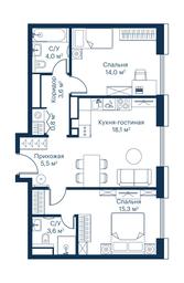 2-BD Apartment Sale, 65.1 sq. m. at City Bay, Volokolamskoye Highway, 95с3, Moscow, Russia #3 2-BD Apartment Sale, 65.1 sq. m. at City Bay, Volokolamskoye Highway, 95с3, Moscow, Russia #3
