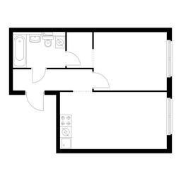 1-BD Apartment Sale, 39.8 sq. m. at Holland Park, Volokolamskoye Highway, 71/13к1, Moscow, Russia #2
