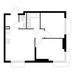 2-BD Apartment Sale, 48.8 sq. m. at Holland Park, Volokolamskoye Highway, 71/13к1, Moscow, Russia #4