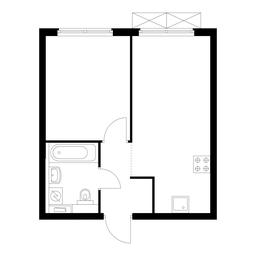 1-BD Apartment Sale, 35平方米 at Holland Park, Volokolamskoye Highway, 71/13к1, Moscow, Russia #2