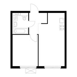 1-BD Apartment Sale, 36.8 sq. m. at Holland Park, Volokolamskoye Highway, 71/13к1, Moscow, Russia #2