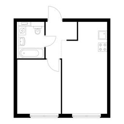 1-BD Apartment Sale, 36.8 sq. m. at Holland Park, Volokolamskoye Highway, 71/13к1, Moscow, Russia #3