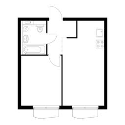 1-BD Apartment Sale, 36.8 sq. m. at Holland Park, Volokolamskoye Highway, 71/13к1, Moscow, Russia #4