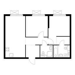 2-BD Apartment Sale, 57.9 sq. m. at Holland Park, Volokolamskoye Highway, 71/13к1, Moscow, Russia #2