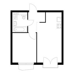 1-BD Apartment Sale, 37 sq. m. at Holland Park, Volokolamskoye Highway, 71/13к1, Moscow, Russia #4