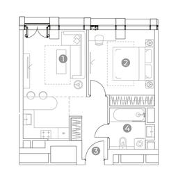 1-BD Apartment Sale, 44平方米 at Emotion, 2nd Silikatny Drive, 8, Moscow, Russia #3 1-BD Apartment Sale, 44平方米 at Emotion, 2nd Silikatny Drive, 8, Moscow, Russia #3