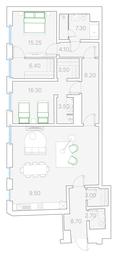 3-BD Apartment Sale, 199.9 sq. m. at Duo House, Sofiyskaya Embankment, 34с3, Moscow, Russia #3 3-BD Apartment Sale, 199.9 sq. m. at Duo House, Sofiyskaya Embankment, 34с3, Moscow, Russia #3