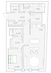 1-BD Apartment Sale, 72.7 sq. m. at Duo House, Sofiyskaya Embankment, 34с3, Moscow, Russia #2 1-BD Apartment Sale, 72.7 sq. m. at Duo House, Sofiyskaya Embankment, 34с3, Moscow, Russia #2
