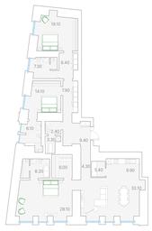 2-BD Apartment Sale, 124.7平方米 at Duo House, Sofiyskaya Embankment, 34с3, Moscow, Russia #4
